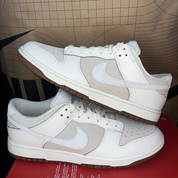 NEW  Nike Dunk Low “Year Of The Snake” Pearl Ivory IB8864 211 Men Size 14 - Picture 1 of 6